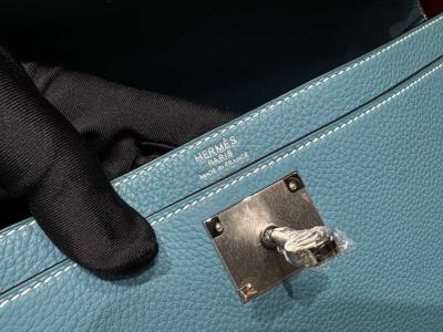 wholesale quality hermes kelly depeches 36 togo blue jean phw